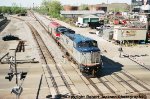 Sequence shot #2--Amtrak 517 leads Hiawatha